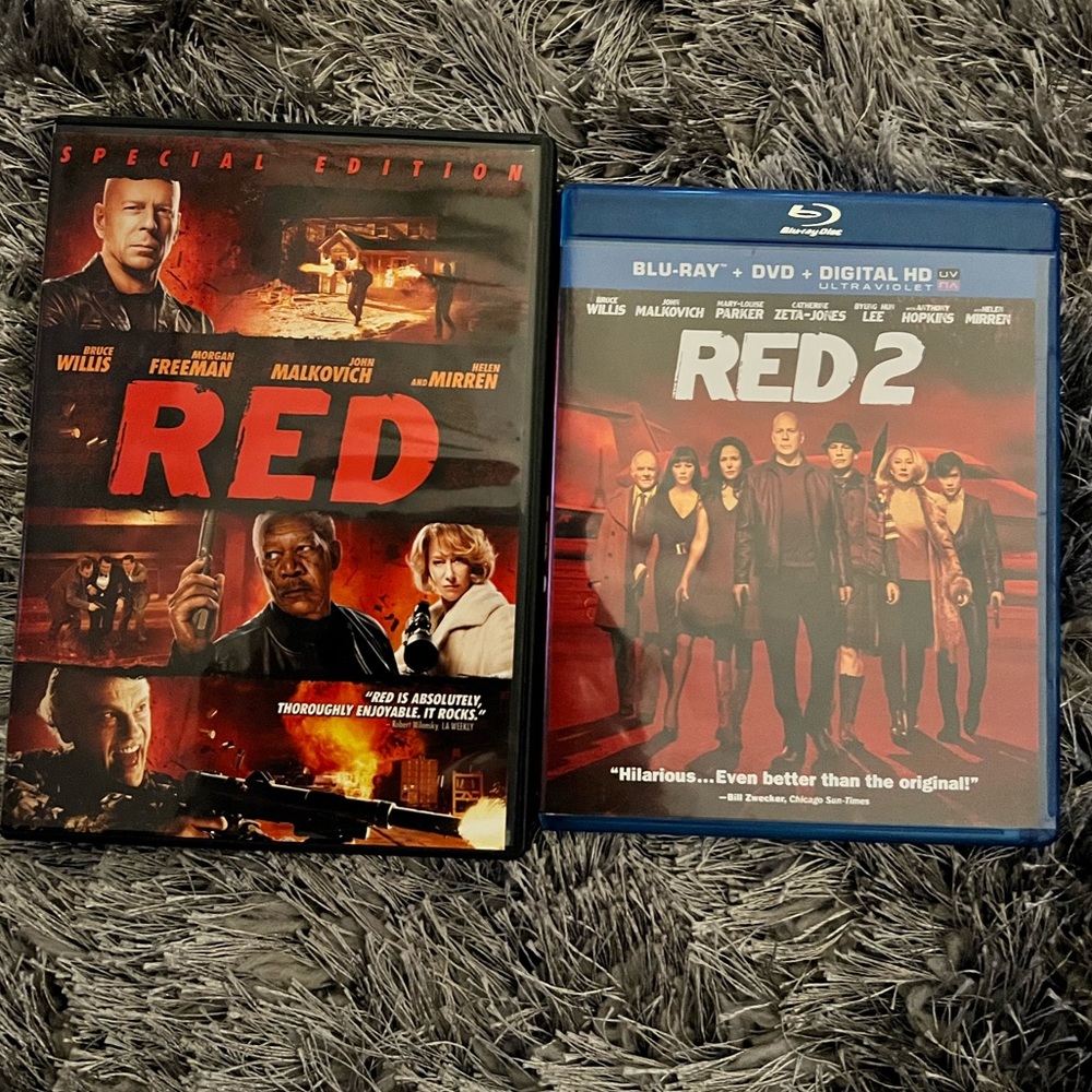DVD Red and Red2 Movie Collection